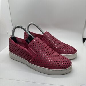 Michael Kors Keaton Star Slip-On Sneakers Ultra Pink Women's Size 7.5 M